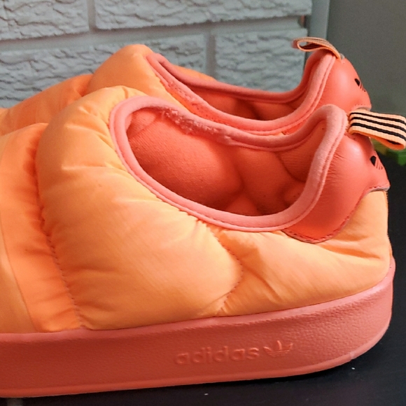 Adidas Unisex Puffylette Beam Orange Slip-On Outdoor Cabincore Shoes Sz 8 - Picture 8 of 16